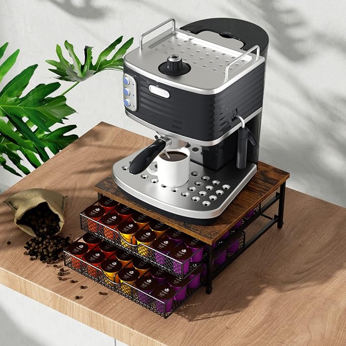 Coffee Pod Drawer K Cups Organizer 2-Tier Coffee Pod Storage Holder - Image 5