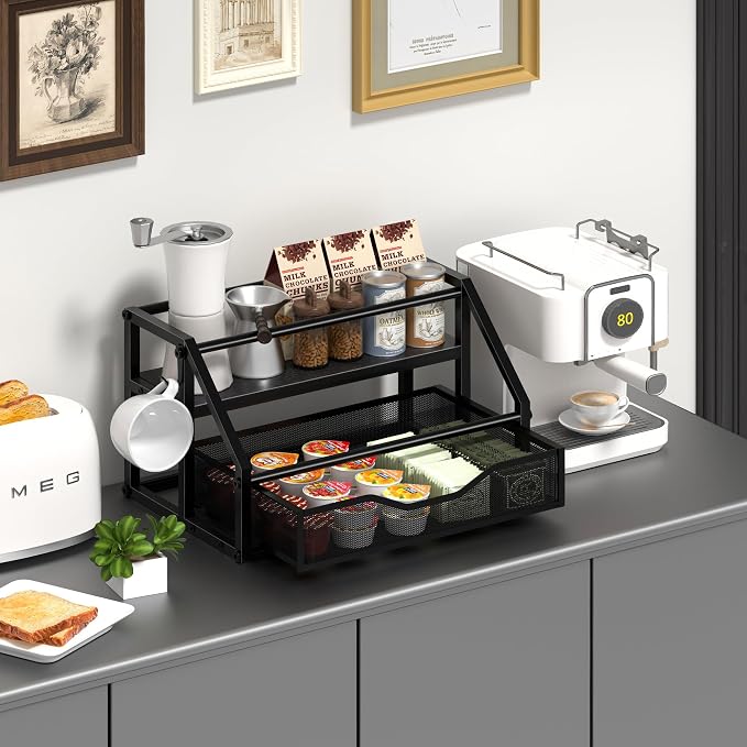 Coffee Syrup Rack Organizer, Syrup Bottle Holder Stand - Image 4