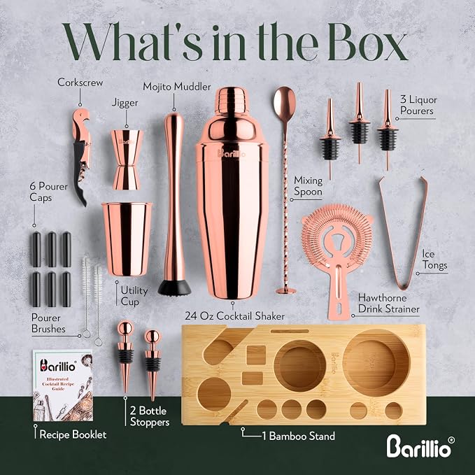 Barillio Rose Gold Bartender Kit - Image 5