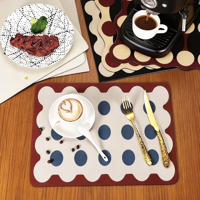 uxcell Coffee Mat, 23.6x19.7 Inch Super Absorbent Dish Drying Mat Bar - Image 5