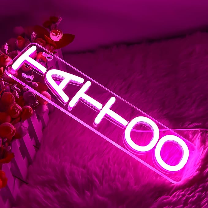 Tattoo Neon Sign for Wall Decor Text Led Neon Light for Business Decor Presents - Image 2