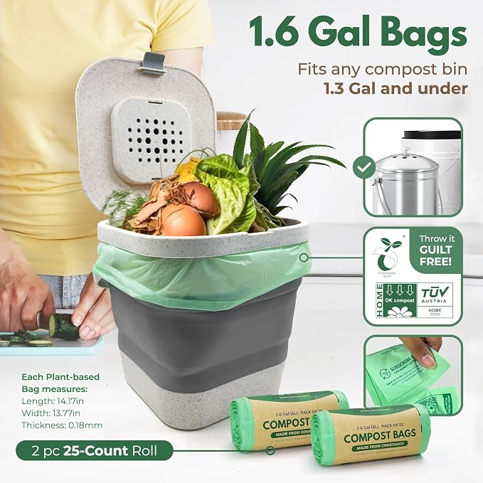 AIRNEX Compostable Trash Bags & Charcoal Filters - Image 3