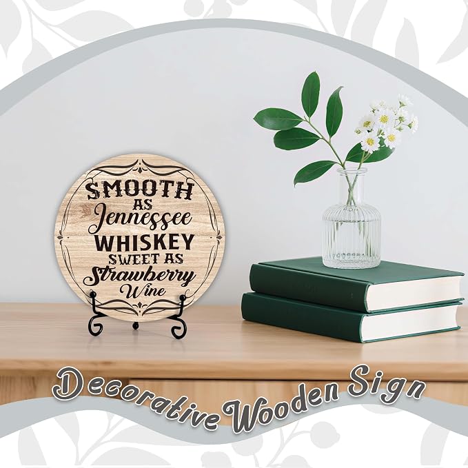 Country Home Decor, Home Bar Decor Accessories, Smooth As Tennessee Whiskey - Image 3