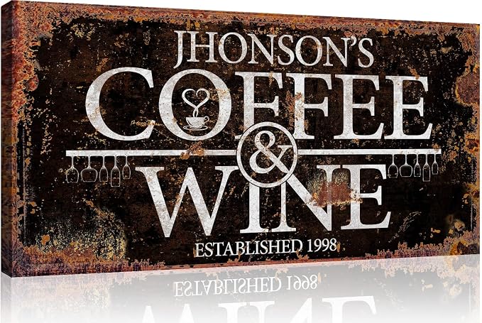 Tailored Canvases Custom Coffee Bar Sign - Image 3