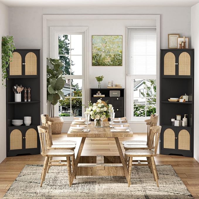 FiveWillowise 67''H Tall Corner Cabinet - Image 8