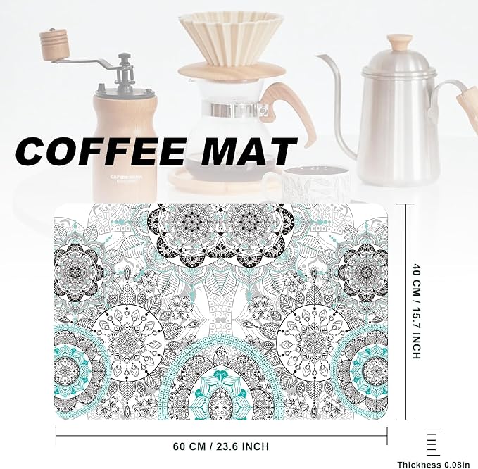 Coffee Mat, Coffee Bar Accessories Fit Under Coffee Maker Espresso Machine - Image 2