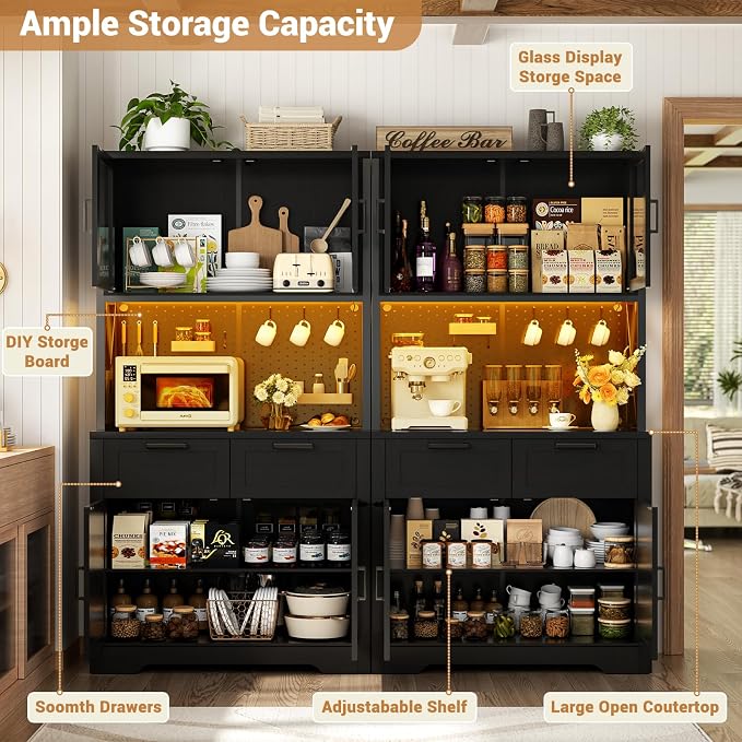 Unikito 71" Tall Kitchen Pantry Storage Cabinet - Image 7
