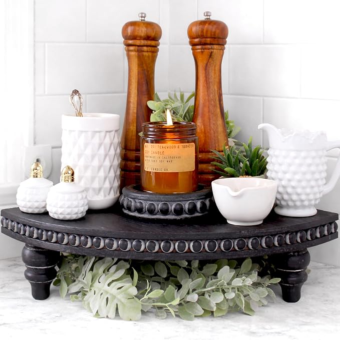 Corner Pedestal Stand Rustic Decor Riser by FeltCreativeHomeGoods
