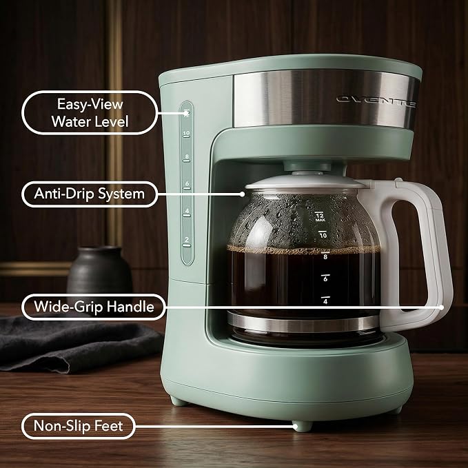 OVENTE 12-Cup Drip Coffee Maker - Image 3