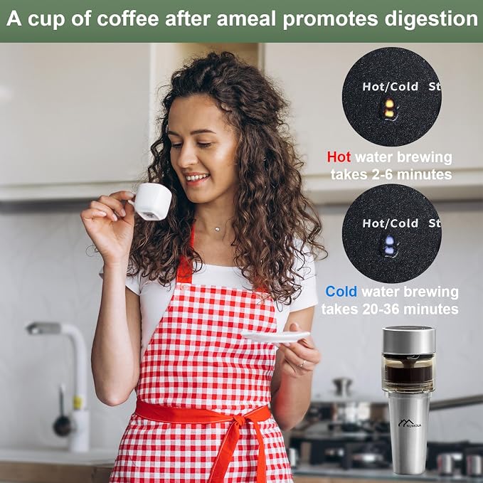 Numola Portable Brew Coffee Maker, Camping Coffee Pot - Image 6