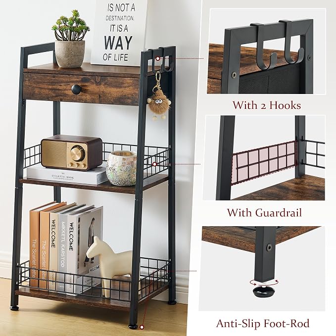 Gewudraw 3-Tier Ladder Shelf - Image 6