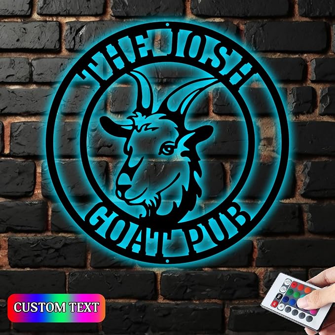 Personalized Goat Metal Wall Art - Image 2