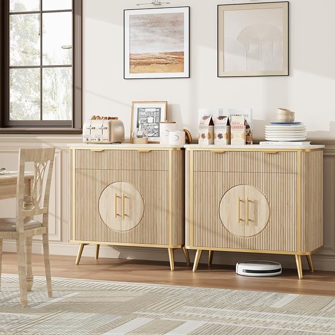 35" Modern Sideboard Buffet - Image 5