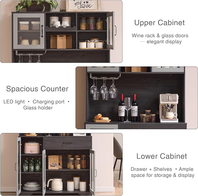 Fatmok 71" Tall Pantry Cabinet - Image 5