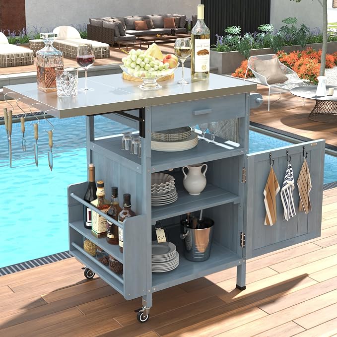 Merax 40.5" Outdoor Kitchen Island - Image 3