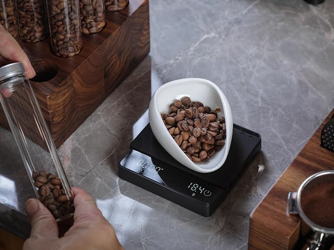 Coffee Bean Dosing Cup and RDT Spray Bottle, Ceramic Espresso Dosing Bowl - Image 3