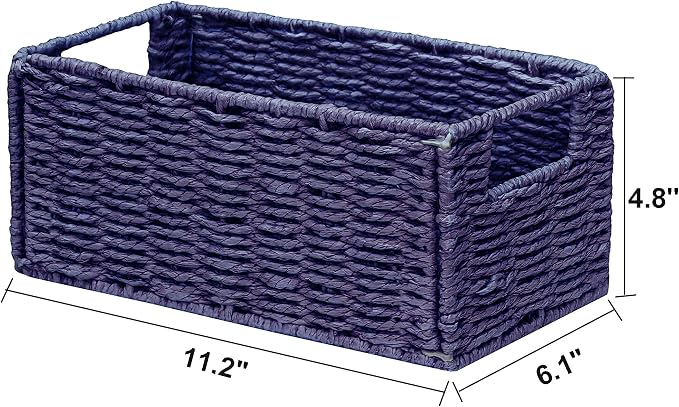 Vagusicc Wicker Storage Basket, Small Storage Baskets - Image 8