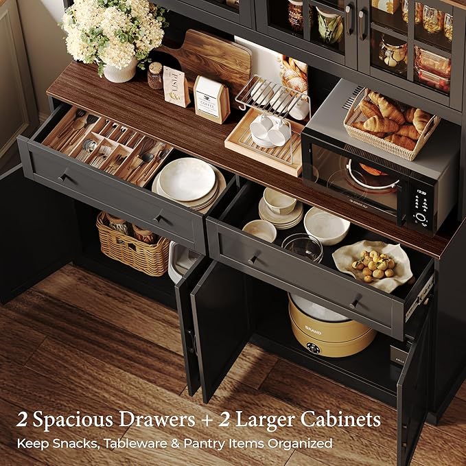 PRAISUN 71''H x 55.1''W Pantry Cabinet - Image 6