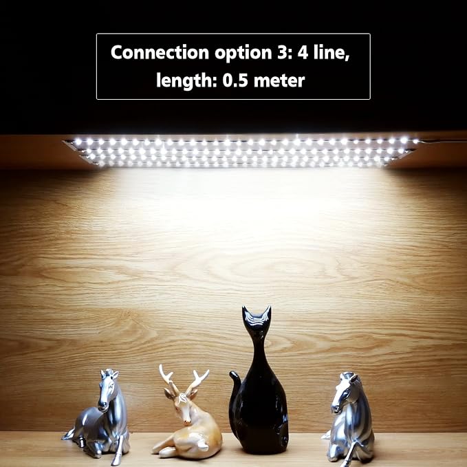 WOBANE LED Under Cabinet Lighting Kit, Flexible LED Ribbon Lights Bar, Under - Image 4
