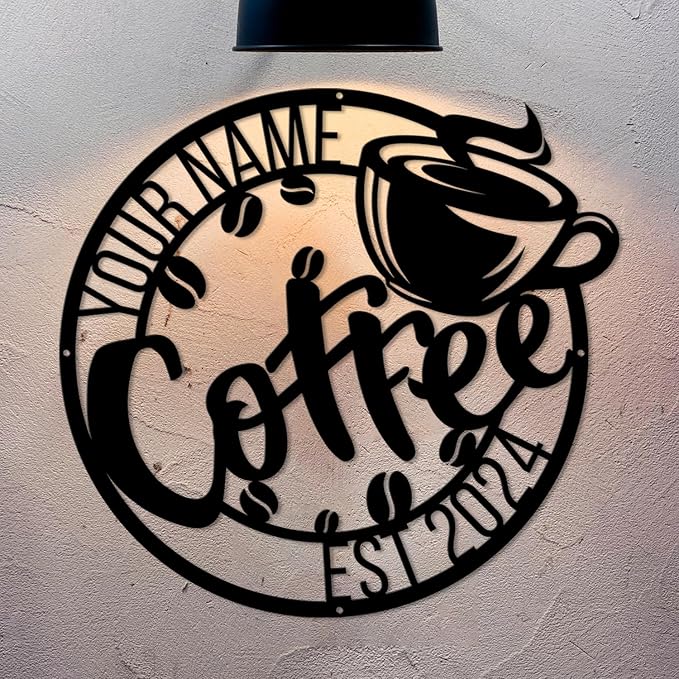 Custom Metal Coffee Bar Signs - Image 5