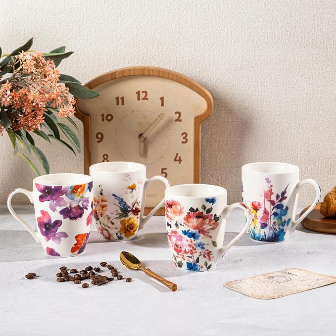 GBhome 12oz Coffee Mugs Set fo 6, Ceramic Coffee Mugs - Image 7