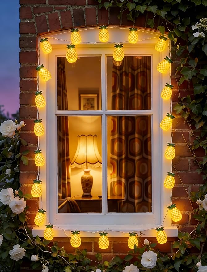Abeja Summer String Light, 8.5Ft Pineapple Fairy Lights - Image 7