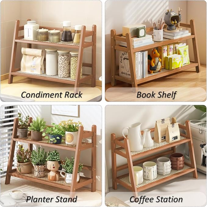 Household 2-Tier Cup Shelf Organizer, Kitchen Counter Shelf - Image 7