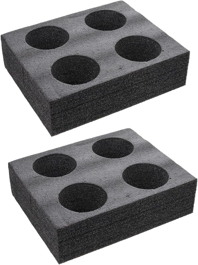 Cabilock 2 Pack Cup Carrier Trays 4-Hole Beverage Packing Box by cabilock