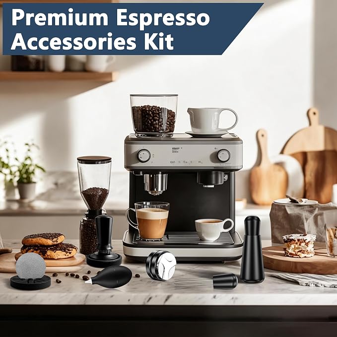 8 Pack Espresso Accessories Kit, 58mm Espresso Tool Kit | Coffee Distributor - Image 3