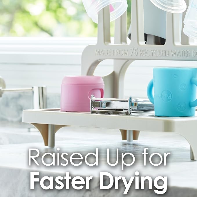 PopYum White Space Saving Drying Rack from 100% Recycled Bottles | Space Saving - Image 7