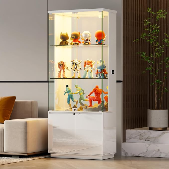 Gurexl 71" Tall Glass Display Cabinet - - Image 3