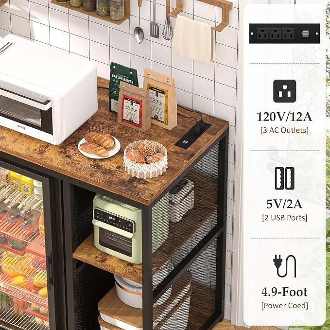 Homieasy Mini Fridge Cabinet - Image 4