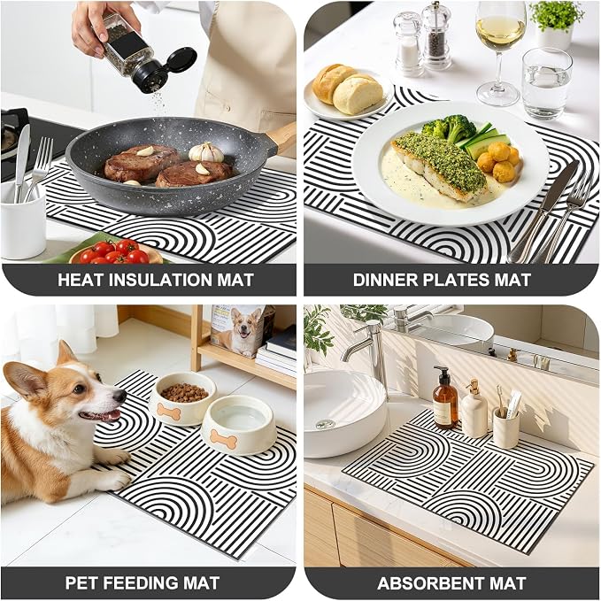 Findosom Dish Drying Mat, Hide Stain Drying Mat - Image 7