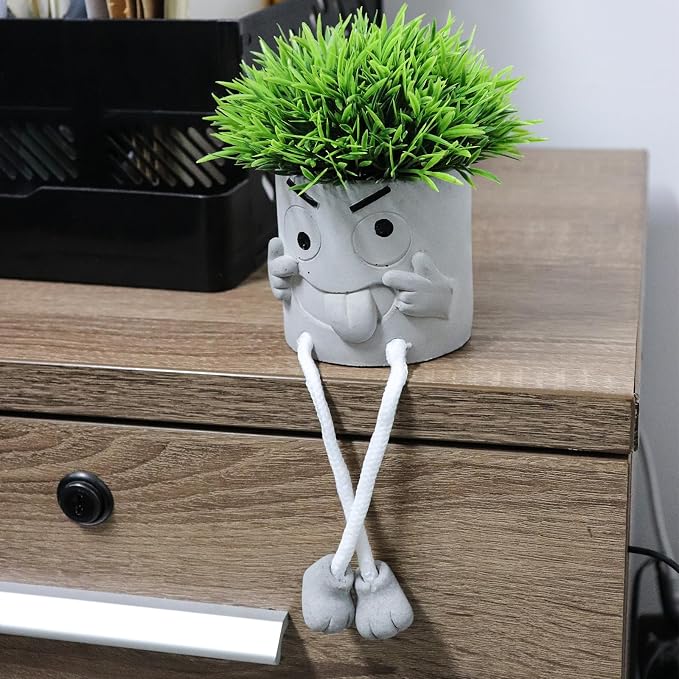 MAKHOT 2 Pack Cute Artificial Succulent Plants - Image 3