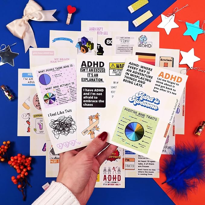 100Pcs Funny ADHD Stickers for Water Bottles, Laptops - Image 5