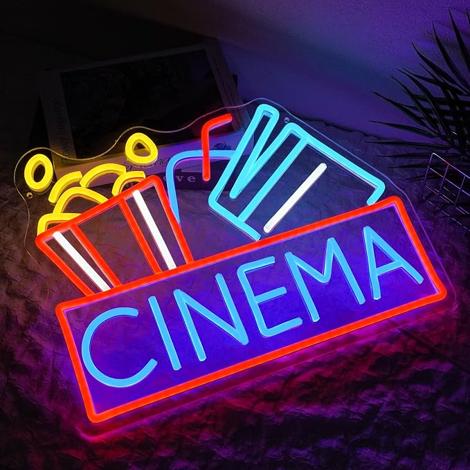 Cinema Neon Sign Dimmable Movie Neon Light Sign - Image 5