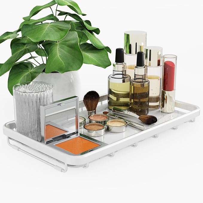Counter Organizer for Bathroom, Kitchen or Coffee Bar, Metal Shelf - Image 4