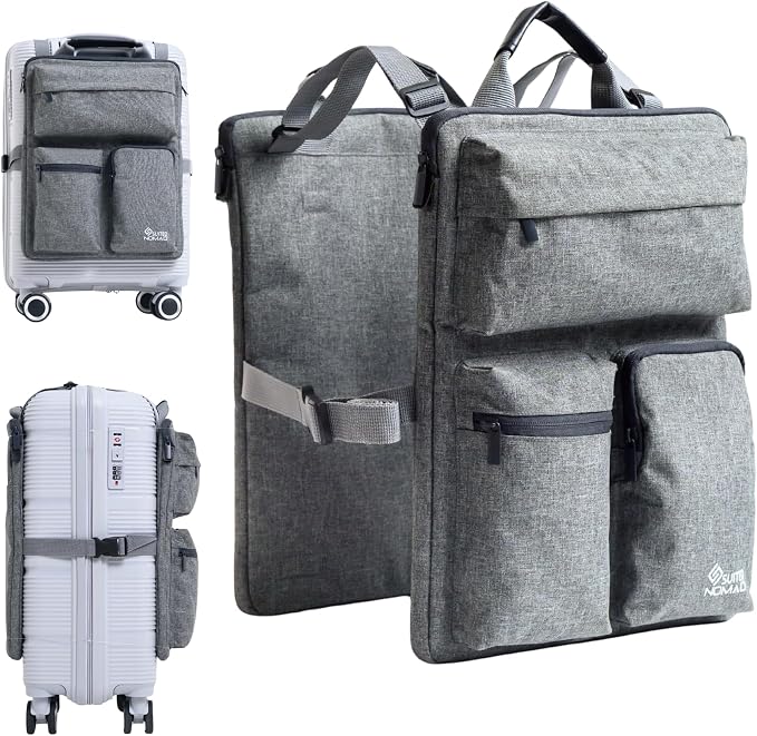 SUITEDNOMAD Luggage Harness for Carry On Bag, Over Suitcase Organizer by SUITEDNOMAD