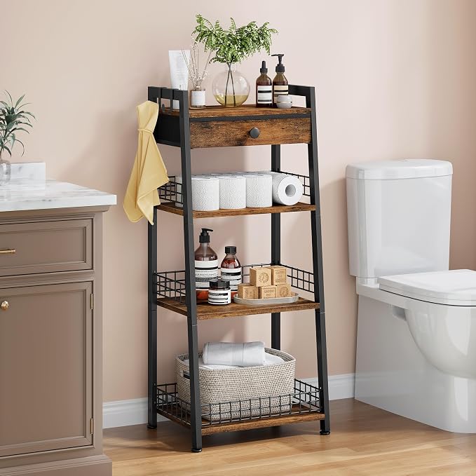 Gewudraw 4-Tier Ladder Shelf - Image 4