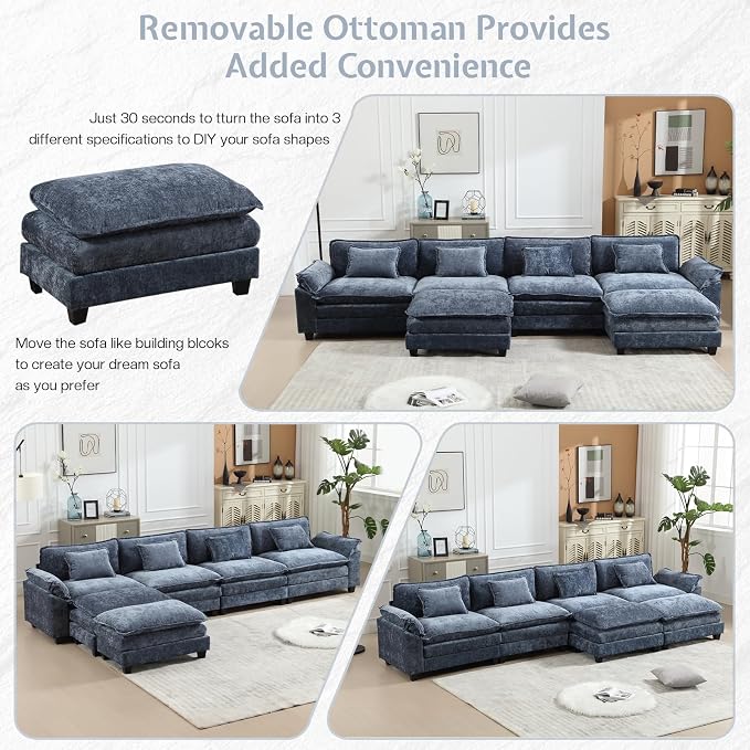 Modular Sectional Sofa, Cloud Couch - Image 4