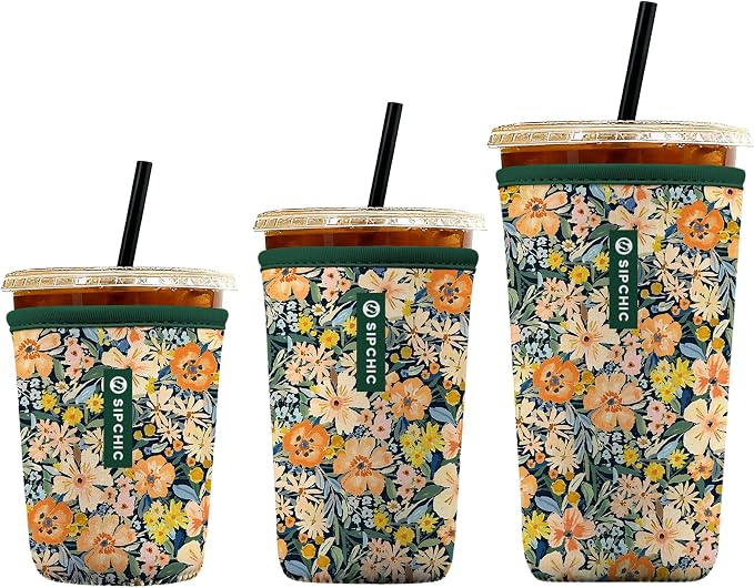 Iced Coffee Sleeve – Neoprene Reusable Cup Sleeves by Unknown