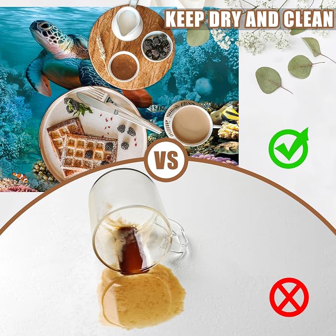 Sea Turtle Coffee Mat Absorbent Dish Drying Mat - Image 6
