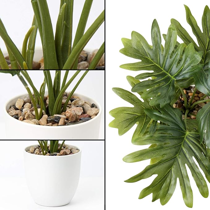 Briful 18'' Tall Artificial Monstera Plant - Image 3