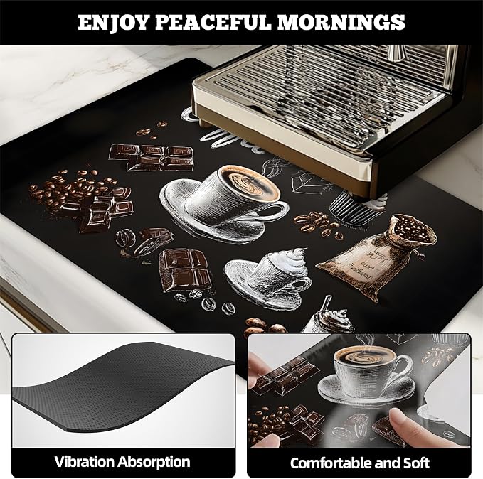 Dish Drying Mat Large Coffee Mat Absorbent Drying Mat - Image 3