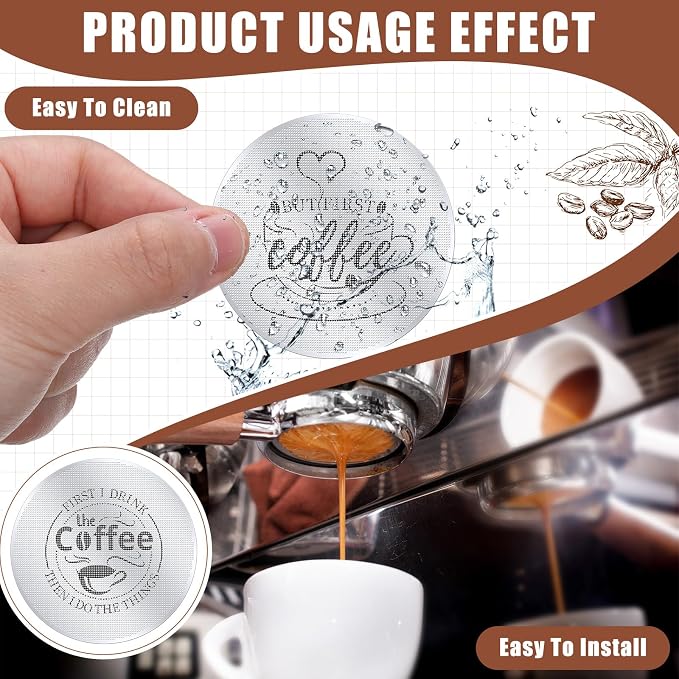 Yaomiao 2 Pcs Puck Screen Espresso Puck Screen 316 Stainless Steel Coffee - Image 4