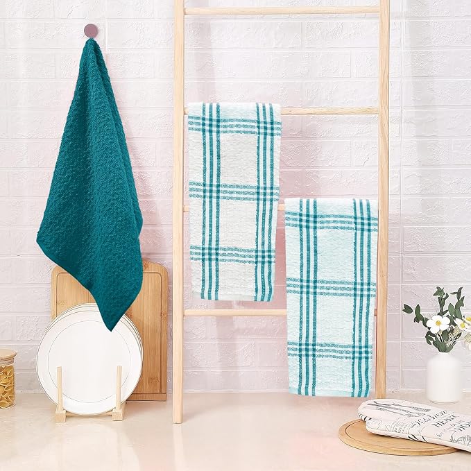 DAN RIVER Premium Teal Kitchen Towels - Image 8