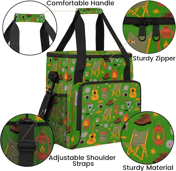 Camping Coffee Maker Travel Bag, Camping Large Carrying Storage Case Insulated - Image 6