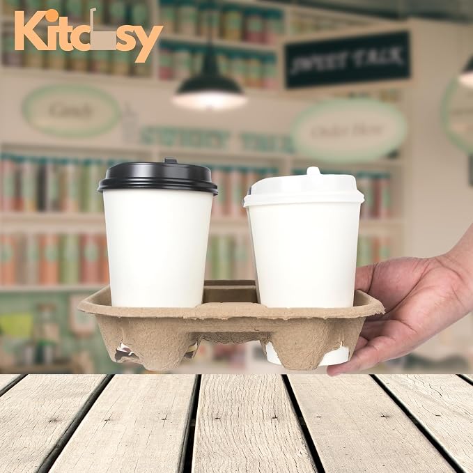 4-Cup Disposable Drink Carrier Tray - Image 5