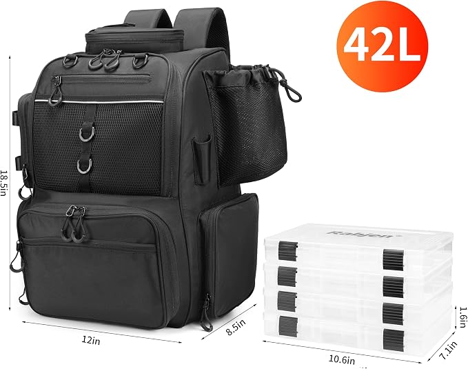 Rabjen Fishing Tackle Backpack - Image 4