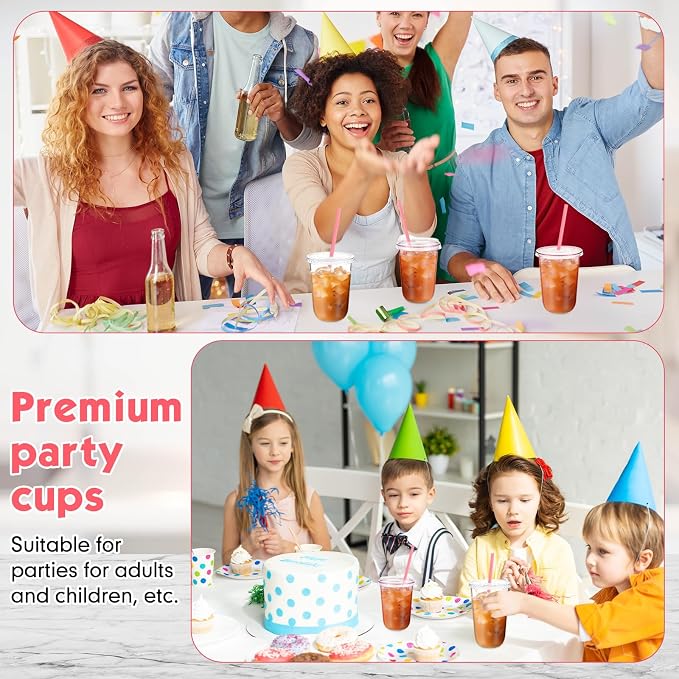 Ziliny 50 Sets Clear Plastic Cups - Image 7